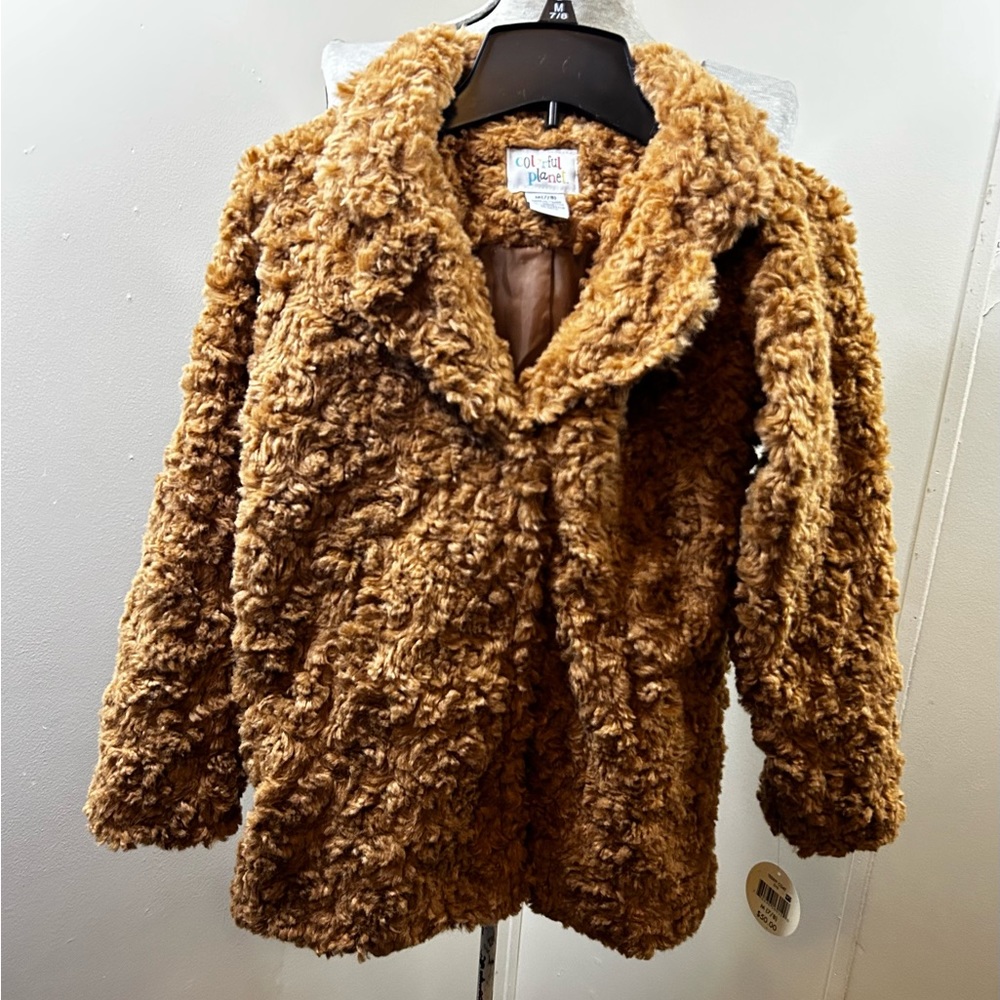 Colorful Planet New Luxurious Teddy Coat Girls Medium (7/8)